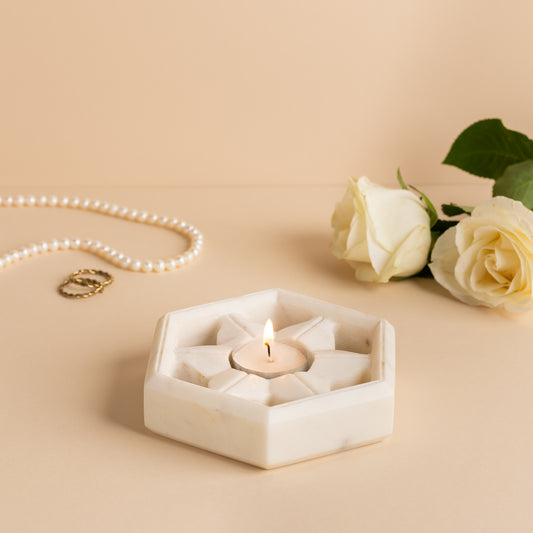 HEX TEALIGHT HOLDER