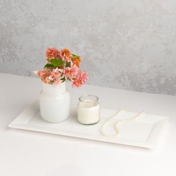 WHITE MARBLE TRAY