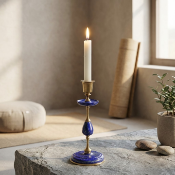 LAPIS LAZULI CANDLE STAND