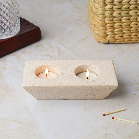 TWIN TEALIGHT CANDLE HOLDER